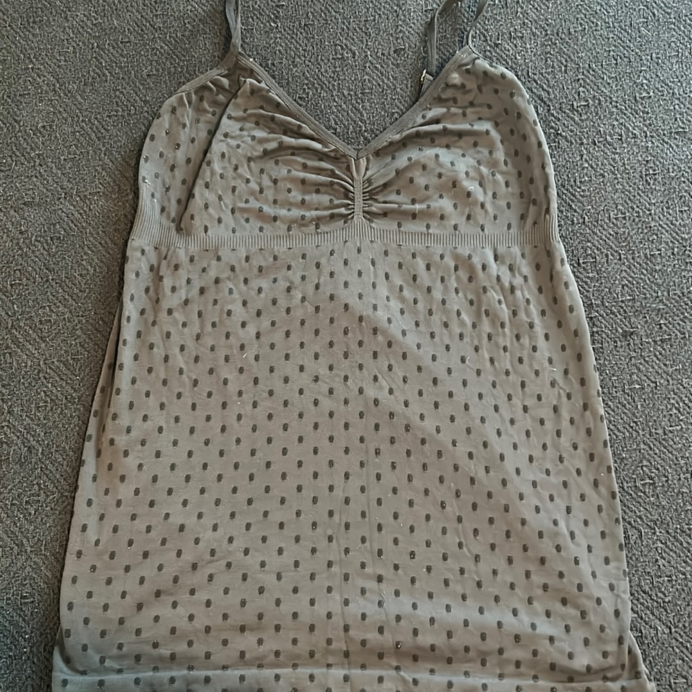 Pima-Dot Stretch Tank